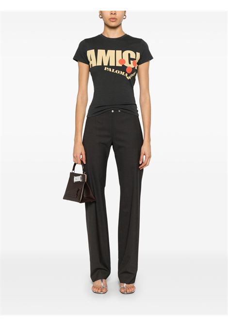 amici t-shirt woman black  PALOMA WOOL | UDB802999